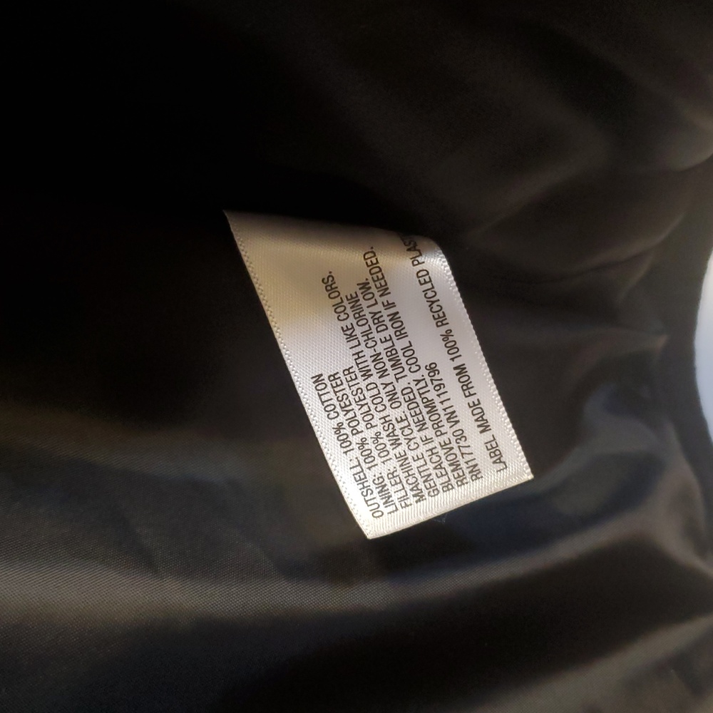 Merona Herringbone Black & White Quilted Vest Size XXL - Picture 7 of 8